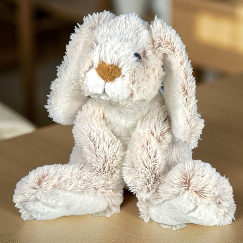 Melissa & Doug Burrow Bunny Rabbit‎ Plush Toy Stuffed Animal 10" Fluffy Easter